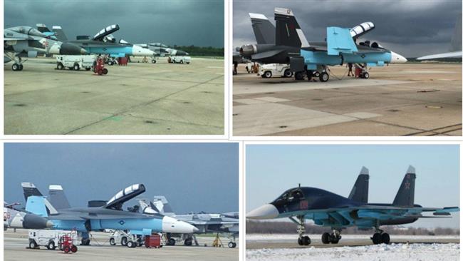 Photos of American warplanes disguised in Russian camouflage signalling  a possible false flag operation