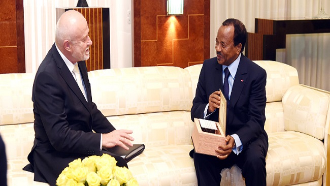 Biya and Russian ambassador hold talks at State House