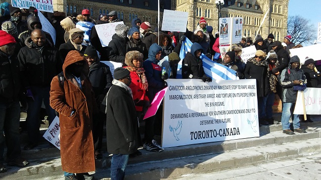 Southern Cameroons protest rocks Canada