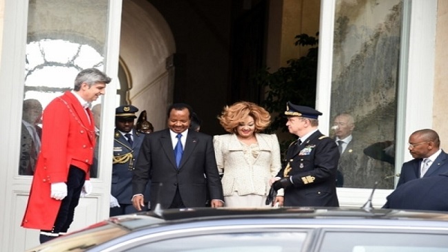 Biya chantal italy Biya moves to a five star hotel in Swiss