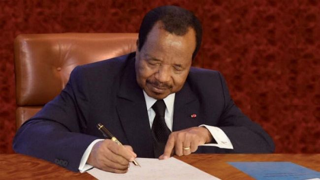Biya orders end of court proceedings against Southern Cameroons leaders