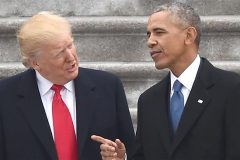 Trump Obama Trump still on the Campaign trail, accuses Obama of ‘wiretapping’ him