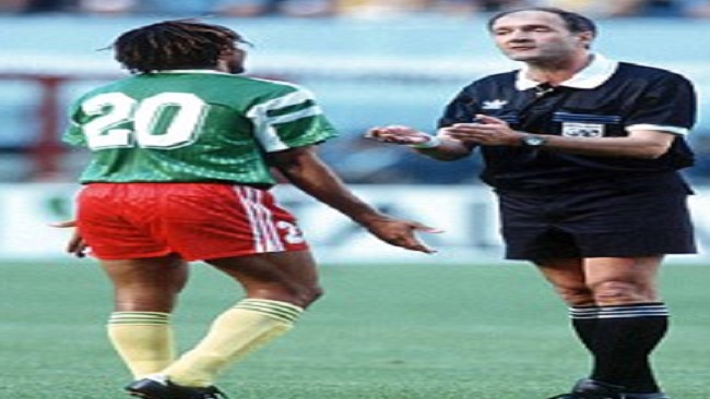 Ref who red carded Kana Biyik and Massing Benjamin in the 1990 FIFA World Cup says he has no regrets