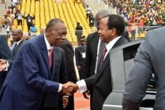 Paul_Biya_Issa_Hayatou_ France-Afrique: Biya appoints Issa Hayatou as Board Chairman of Cameroon’s Football Academy