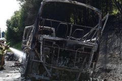 German bus crash Germany: Tour bus carrying pensioners collides with truck, kills 18