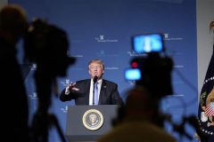 Trump Trump calls journalists ‘fiction writers’ in latest media attack on ‘fake news’