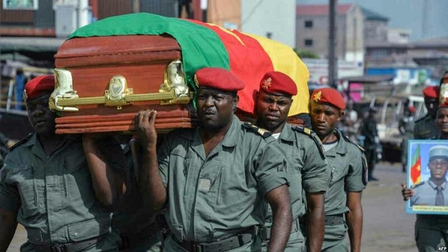 Who were the 4 French Cameroun soldiers killed in Ambazonia?