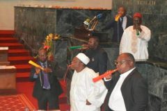 vuvuzelas in assembly Yaounde: Speaker adjourns parliament as rowdy SDF MPs disrupt proceedings with Vuvuzelas