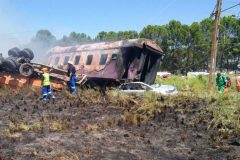 South African train accident At least 14 dead as train smashes into truck in South Africa