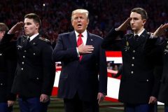 US: Trump mocked for forgetting US national anthem