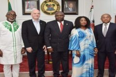 Fifa FIFA President Gianni Infantino, CAF’s Ahmad Ahmad in Lagos