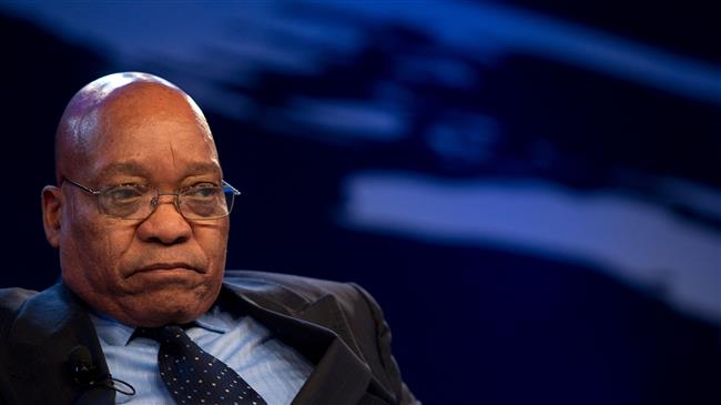 South African President Zuma declares resignation