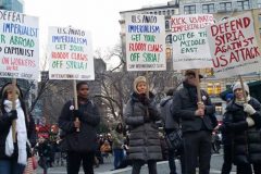 Protests over Syria airstrikes continue across US