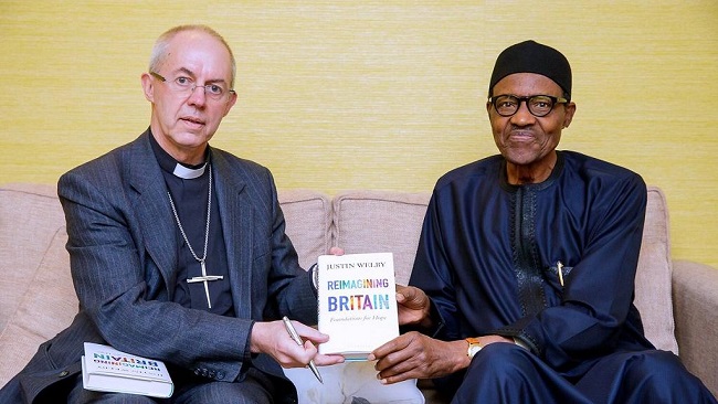 Nigeria’s Buhari meets Archbishop of Canterbury in London