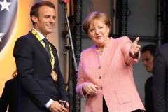 Dr Merkel and Macron Bundeskanzlerin says Europe must take its fate in own hands