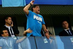 Russia 2018: Maradona falls ill after Nigeria win