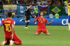 Belgium beats Brazil 2-1 to confront France in World Cup semi-final