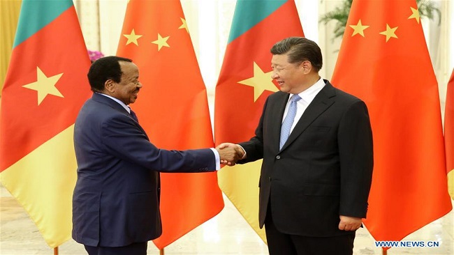 French Cameroun: Xi meets Biya on bilateral ties