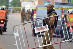 Gunfire heard at Burkina Faso army barracks after day of violent protests
