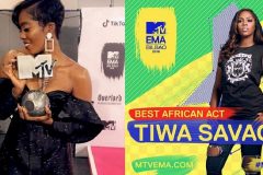 Nigeria’s Tiwa Savage dedicates MTV EMA award to ‘girls with dreams’