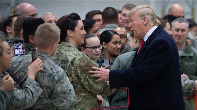 Trump meets US troops in Germany after Iraq visit