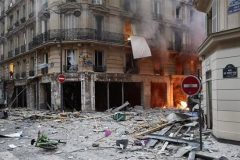 Four people killed as gas leak causes huge explosion in central Paris