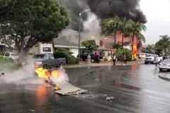 California: 2 dead after small plane crashes into residential area