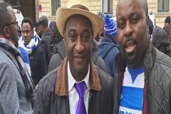 Berlin: Acting President Sako, Hundreds of Ambazonians bring traffic to a standstill as they protest outside Nigerian embassy