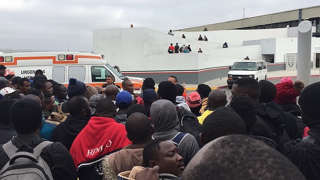 Migrants From Cameroon Protest Immigration Process In Tijuana