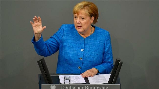Bundeskanzlerin Angela Merkel says Europe has chosen to uphold Iran deal