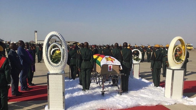 Mugabe’s body returns to Zimbabwe for funeral, burial