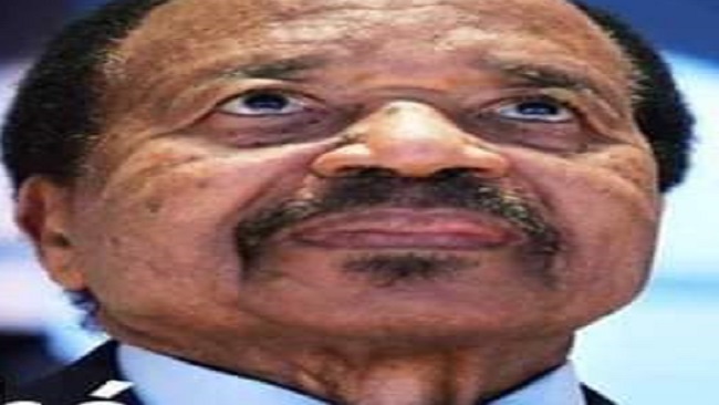 Biya shivering with fear for his existence