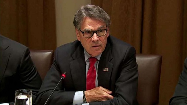 US: Perry tells Trump he will resign as energy secretary