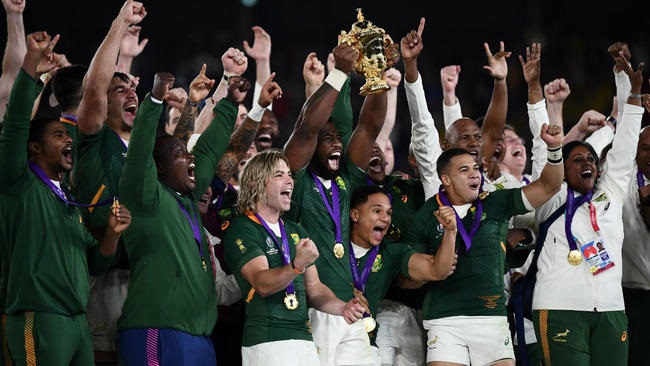 South Africans hope Rugby World Cup win will bring brighter future