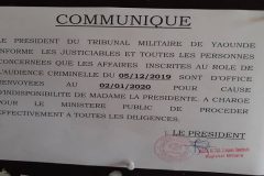 Southern Cameroons Crisis: Yaounde Military Tribunal adjourns trial of Taraba 37