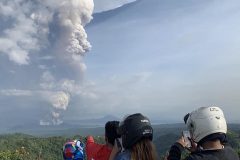 Flights halted, evacuations as Philippine volcano spews ash