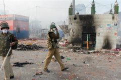 Bloody protests rock New Delhi as Trump arrives on first visit