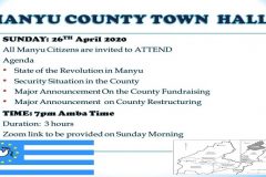 Manyu town hall meeting Manyu County Town Hall Meeting: A time for real change