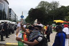 Brussels: Belgian police fire tear gas at anti Biya protesters