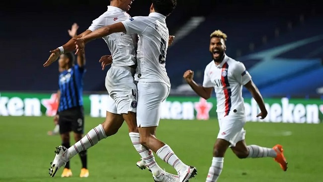 Choupo-Moting, PSG beat Atalanta 2-1 to reach Champions League last 4
