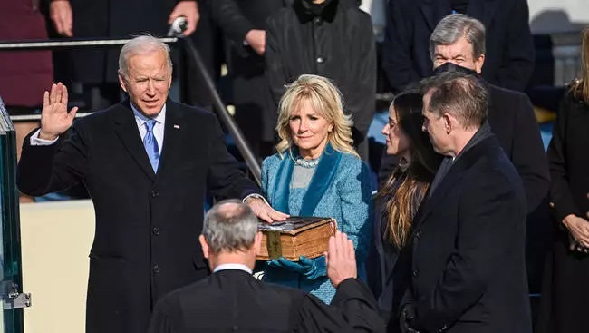 Biden takes oath Joe Biden sworn in as US President with bold speech citing fight against white supremacism