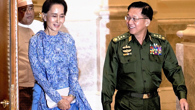 Suu Kyi Myanmar’s military holding lawmakers in ‘open-air prison’ after coup