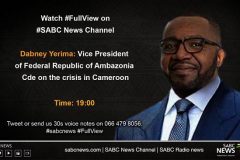 VP Yerima Better is good: Yerima’s SABC interview with Francis Herd