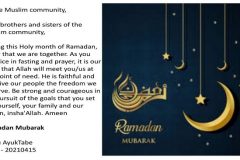 Sisiku’s Ramadan Message Federal Republic of Ambazonia: Leader welcomes Ramadan with special message