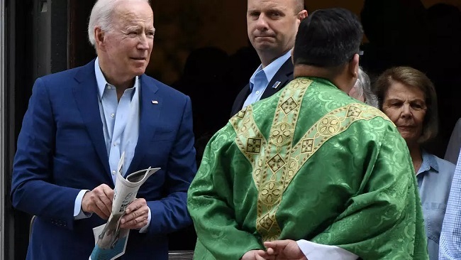 ‘Communion as a weapon’: Biden’s support for abortion rights divides the Catholic Church