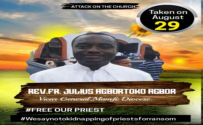 Father Julius Agbortoko must be released!