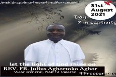 Rev Julius Kidnapping of priests in Southern Cameroons: IG issues statement