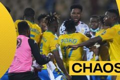 Africa Cup of Nations: Gabon v Ghana ends in chaos with on-pitch scuffle