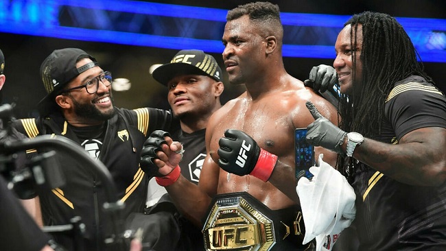 Enfin!! Ngannou holds off Frenchman Gane to retain heavyweight UFC title