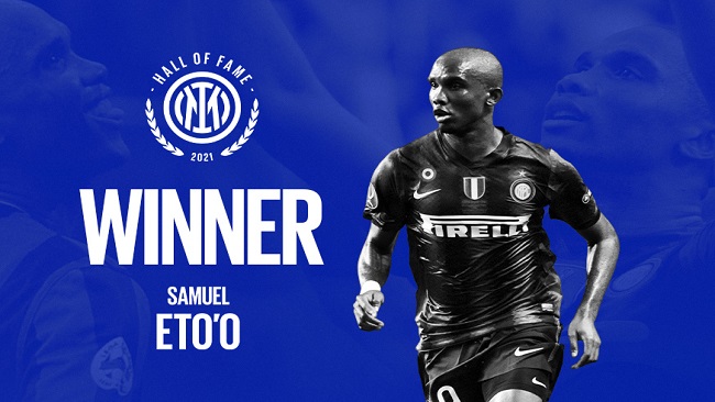Samuel Eto’o inducted into Inter Milan Hall Of Fame